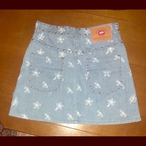 Marc jacobs mini denim jean skirt embellished stud